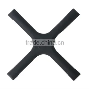 Cast Iron Black Cross Chair Base thumbnail-1