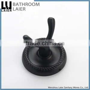 Customized Direct Marketing Factory Zinc Alloy ORB Finishing Bathroom Sanitary Items Wall Mounted Robe Hook thumbnail-3