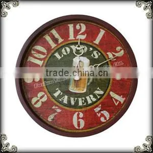 Dining Room Red Bear Pattenrn Clock thumbnail-1