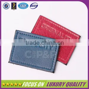 High Quality Wholesale Factory Jeans Leather Patch Labels for Jeans thumbnail-1