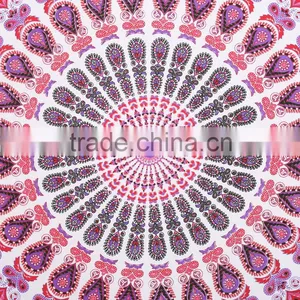 Wall Hanging Hippie Mandala Tapestry Fabric Handmade Printed Tapestry Manufacturer In India thumbnail-2