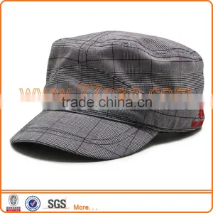 Good Quality Military Hat With Scottish Fabric thumbnail-1