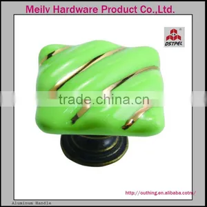 2017 Square Ceramic and Zinc Material Colorful Fancy Furniture Cabinet Knobs thumbnail-1