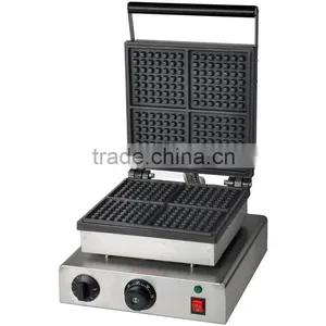 110V 220V Four Pieces Square Commercial Belgian Waffle Maker Machine thumbnail-1