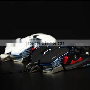 10keys Programmable USB Wired Optical 8200 DPI Computer Gaming Mouse thumbnail-4