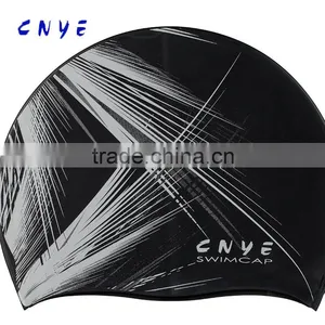 CNYE Pure Color Swimming Caps Silicone Swimming Caps Men Black Swim Cap Women Factory Price High Quality OEM/ODM thumbnail-2