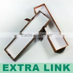 Fancy Brown Ribbon Decorated Empty Chocolate Gift Box thumbnail-3