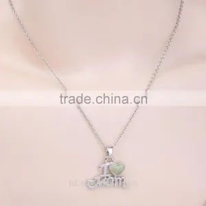 LCL-J5463 Fashion Glow in Dark I Love Mom Necklace Jewelry Wholesale China thumbnail-2