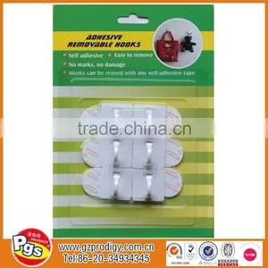 Hot Selling Plastic Self Adhesive Decorative Coat Hooks thumbnail-1