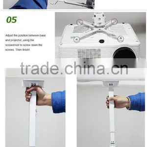 Extendable and Lightweight Wall Projector Mount for Classroom and Office thumbnail-3