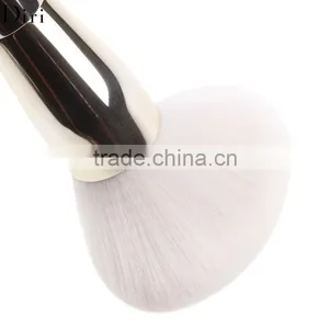 Stylish Single Face Foundation Brush Shiny Silver Handle thumbnail-2