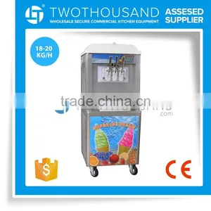 2017 Single Compressor AISI 201 Swirl Freeze Ice Cream Machine thumbnail-1