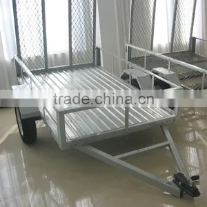 Galvaniaed ATV Trailer With Checkered Plate thumbnail-1
