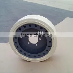 Mobile Electric Scissor Lift Work Hydraulic Lifting Platform Solid White Tire With Black Rim thumbnail-4