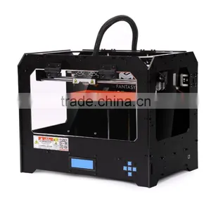 2016 3d Metal Printer 3D Machine Enclosed Frame FDM Dual Extruder 3D Printer For Sale thumbnail-3