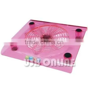 White Blue Purple Black Single Fan Cooler Fan Led Light Laptop Cooler Pad thumbnail-1