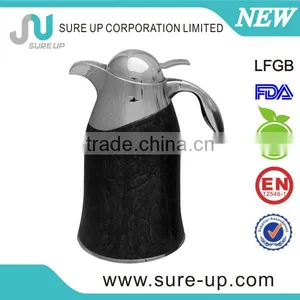 New Style High Quality Luxury Arabic Antique Metal Brass Copper Turkish Thermos Vacuum Coffee Pot Set Inner Glass thumbnail-4