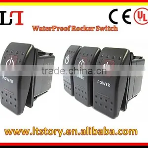 Marine Port Supply Waterproof Led DPDT/SPST/ DPST/ STDP ROCKER SWITCH thumbnail-1