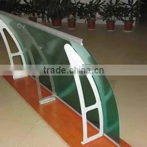 Lake Blue 2mm Construction Material UV Protected Polycarbonate Door Canopy thumbnail-1