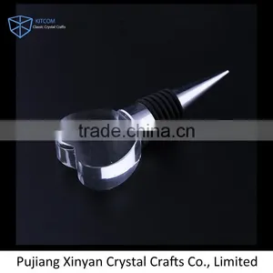 Factory Direct Sale Wedding Souvenir Heart Shaped Crystal Stopper thumbnail-1