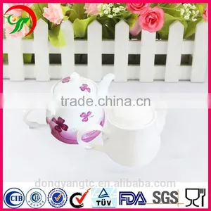 Factory Direct Manufacturer Wholesale Color Glazed Painting 600ml Porcelain Ceramic Chinese Tea Pot thumbnail-1