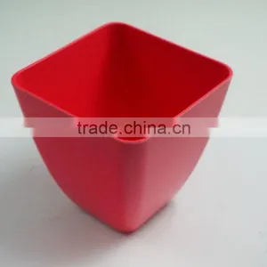 2016 Hot Selling Bio Eco Bamboo Fiber Square Flower Pot thumbnail-3