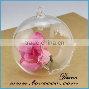 Hanging Glass Terrarium/ Clear Glass Terrarium Globe/ Glass Ball Terrarium thumbnail-2