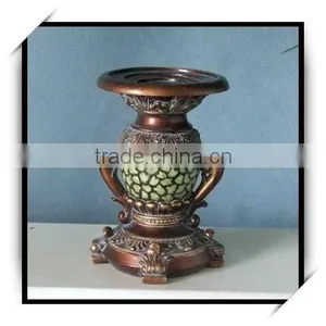 Natural Style Opening Decoration Polyresin Vintage Candle Holders thumbnail-1
