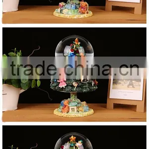 Christmas Ornaments Resin Christmas Tree Music Snow Globe thumbnail-3