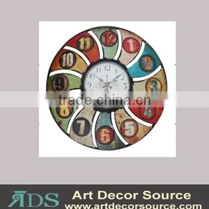 Decorative Colorful Metal Wall Clock thumbnail-1