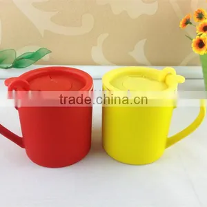 10 oz Ceramic Mug Cup With Plastic Lid thumbnail-1