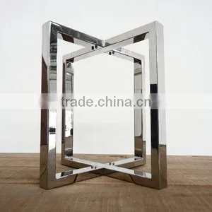 Polishing Stainless Steel Flat-packing Furniture Metal Coffee Table Bases thumbnail-4