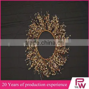 Natural Material Winter Festival Decorative Christmas Candle Ring Wreaths for Home Decoration thumbnail-1