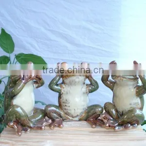 Ceramic Frog, Garden Decoration, Outdoor Decoration thumbnail-1
