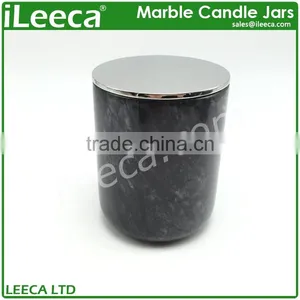 Fashion Silver Lid for Black Stone Candles Jars thumbnail-4