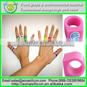 Pantone Colors|Charming Personalized Advertising Silicone Finger Ring With Cheap Price thumbnail-1