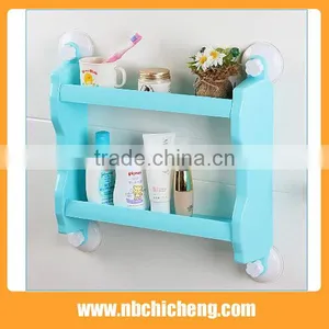 2016 New Bathroom Shelves Storage Holder Plastic Double Toiletry Home Decor thumbnail-1