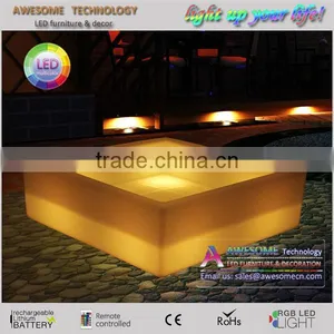 LED Luminous Decorative Square Big Flower Pot thumbnail-2
