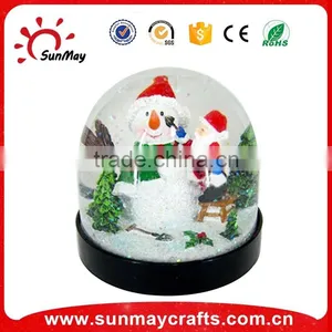 High Quality Custom Made Plastic or Polyresin Snow Globes for Christmas Ornaments thumbnail-1