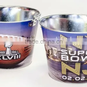 Galvanized Printing Metal Tub CMYK Bucket thumbnail-1