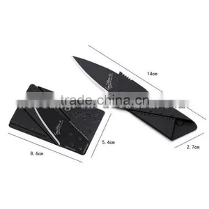 Special Gift for Men Stainless Steel With Metal Handle Portable Survival Blade Wallet Foldable Credit Card Knife thumbnail-2