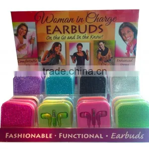 Fashionable Handmade Diamante Earbuds Wholesale China thumbnail-1