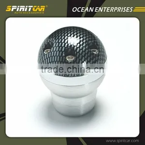 Aluminium Alloy Car Auto Gear Knob With Carbon Color Finishing thumbnail-1