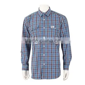 Wholesale Manufacture 100% Cottton Grid Shirt thumbnail-2