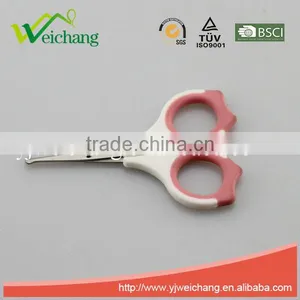 WCSC225 Premium Novelty Wholesale Soft Handle Colorful School Children Plastic Scissors Funny Shape New Handle Design thumbnail-2