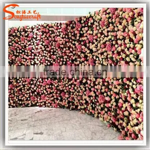 Latest Design Stylize Flower Wall Backdrop Artificial Flowers Wall Wedding Decor thumbnail-6