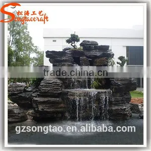 Factory Garden Warterfall Price Fiberglass Outdoor Resin Fountains Interior Water Fountains thumbnail-2