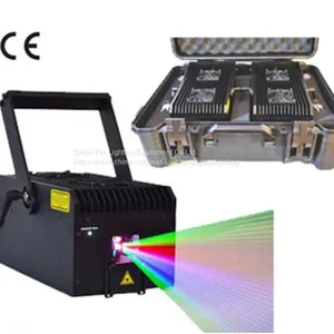 4W Stage Disco Laser Show Lighting RGB Full Color Animation DJ Laser Lights thumbnail-1