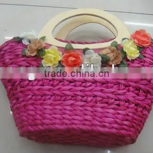 Fashion Color Woven Bag/Pastoral Style Wholesale thumbnail-1