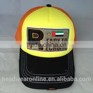 High Quanlity 5 Panel Trucker Caps and Hats With Flocking Embroidery thumbnail-6